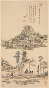 Paesaggio nello Stile Colorato di Ni Zan da Wang Yuanqi