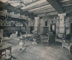 La stanza del bucaniere, Carlyle Club, Piccadilly, 1915 da Waring and Gillow