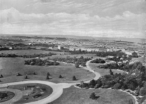 Barnsley Park e città, c1896