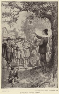 Il pubblico notevole di George Fox da Warren B. Davis