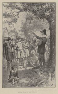 La notevole udienza di George Fox da Warren B. Davis