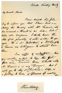 Lettera di Warren Hastings, Governatore Generale del Bengala alla moglie, 17 agosto 1780 da Warren Hastings