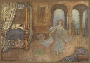 La fata appare al principe, da Il Mirto da Warwick Goble