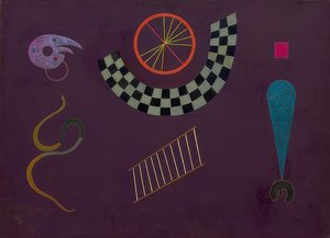 Nastro con quadrati (Ruban aux carrés). 1944 da Wassily Kandinsky