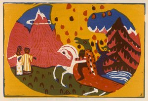 Berge (Blatt 35 aus: "Klänge") da Wassily Kandinsky