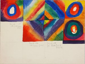Studi di colore con informazioni sulla tecnica della pittura, 1913 da Wassily Kandinsky