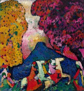 La montagna blu da Wassily Kandinsky