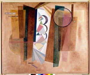 Stampa su tela Wassily Kandinsky - Il Grasso e il Sottile in