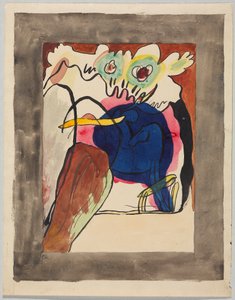 Entwurf für den Umschlag des Almanachs "Der Blaue Reiter" da Wassily Kandinsky
