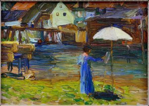 Kallmünz – Gabriele Münter mentre dipinge I da Wassily Kandinsky