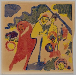 Klänge S. 85 (Bauer und Student) da Wassily Kandinsky