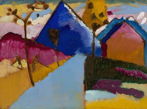 Kochel, Strada Dritta, 1909 da Wassily Kandinsky