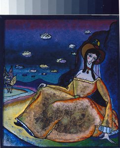 La dama nel suo abito d