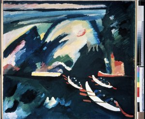 "Il lago" Pittura di Vassily Kandinsky da Wassily Kandinsky