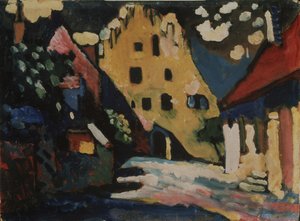 Murnau. Cortile del castello, 1908 da Wassily Kandinsky