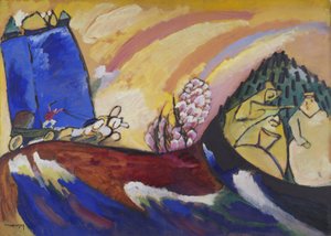 Dipinto con troika, 18 gennaio 1911 da Wassily Kandinsky