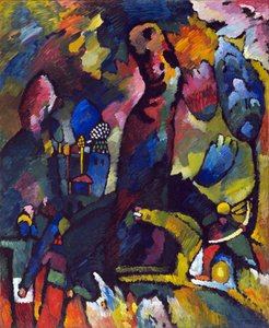 ""Quadro con arciere"" Peinture di Vassily Kandinsky (o Wassily Kandinski o Kandinskij) da Wassily Kandinsky