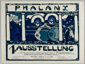 Poster per la prima mostra della Phalanx
