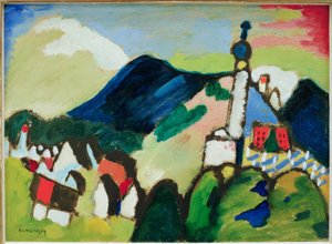 Studio per Murnau con chiesa II da Wassily Kandinsky