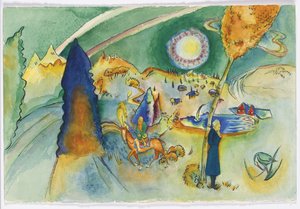 Acquerello per Poul Bjerre da Wassily Kandinsky