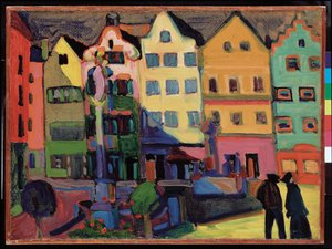 Weilheim-Marienplatz da Wassily Kandinsky