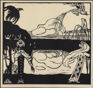 Due uccelli da Wassily Kandinsky