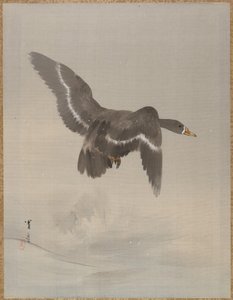 Oca volante, ca. 1887 da Watanabe Seitei