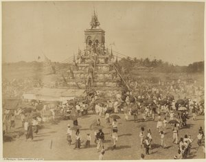 Un Phoogyee-byan, cremazione di un sacerdote da Watts and Skeen