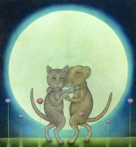 In punta di piedi tra i tulipani, 2010 (tecnica mista) da Wayne Anderson
