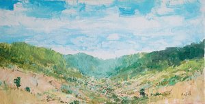 Lussureggiante paesaggio di valle da Wayne Sleeth