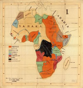 Africa da Wells Missionary Map Co.