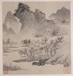 Otto canzoni dei fiumi Xiao e Xiang da Wen Zhengming