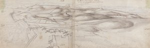 Una vista dalla Torre di Peterborough a Tangeri da Wenceslaus Hollar