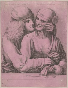 Un giovane che accarezza una vecchia donna, 1646