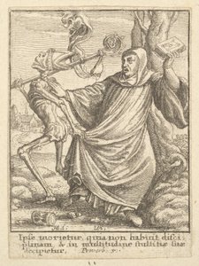 Abate, dalla Danza della Morte da Wenceslaus Hollar