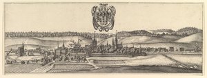 Ansbach e Coburg, Vista di due vedute a&b da Wenceslaus Hollar