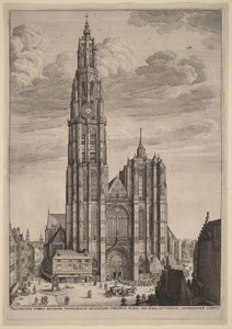 Cattedrale di Anversa da Wenceslaus Hollar