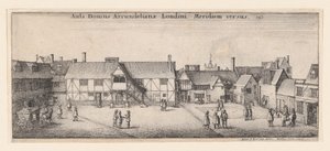 Arundel House dal sud, 1646 da Wenceslaus Hollar
