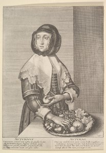 Autumnus - Autunno Tre quarti di lunghezza stagioni, 1641 da Wenceslaus Hollar