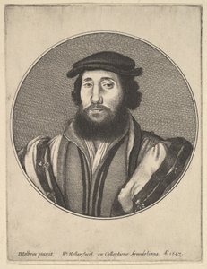 Uomo Barbuto da Wenceslaus Hollar