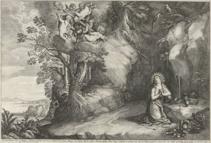 Maria Maddalena penitente da Wenceslaus Hollar