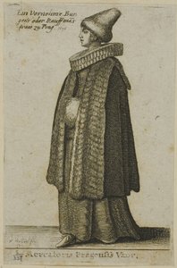 Donna boema di buona qualità da Wenceslaus Hollar