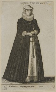 Moglie del borgomastro di Zurigo da Wenceslaus Hollar