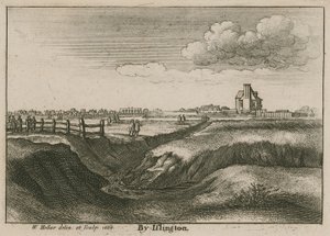 Vicino a Islington, la Nuova Testa del Fiume da Wenceslaus Hollar