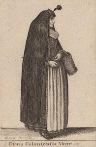 Ciuis Coloniesis Vxor, 1643 da Wenceslaus Hollar