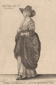 Ciuis Londinensis Melioris Qualitatis Vxor da Wenceslaus Hollar