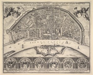 Colonia e Deutz, 1635 da Wenceslaus Hollar