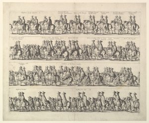 Processione di Incoronazione di Carlo II attraverso Londra da Wenceslaus Hollar