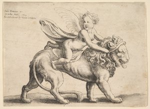 Cupido su un leone, 1652