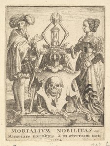 Stemma della Morte, dalla Danza della Morte, 1651 da Wenceslaus Hollar